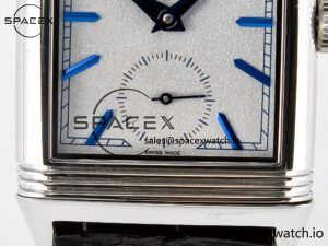 Reverso Tribute Duoface Small Seconds SS MGF Best Edition White Dial on Black Leather Strap A854A - Image 14