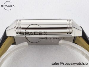 Reverso Tribute Duoface Small Seconds SS MGF Best Edition White Dial on Black Leather Strap A854A - Image 15