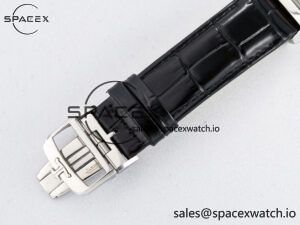 Reverso Tribute Duoface Small Seconds SS MGF Best Edition White Dial on Black Leather Strap A854A - Image 20