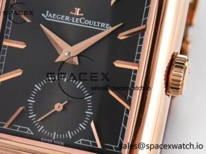 Reverso Tribute Duoface Small Seconds RG MGF Best Edition Black Dial on Red Leather Strap A854A - Image 14