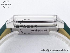 Reverso Tribute Duoface Small Seconds SS MGF Best Edition Green Dial on Green Leather Strap A854A - Image 16