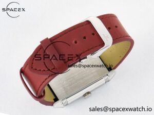 Reverso Classic Duoface Small Seconds SS MGF Best Edition White Guilloché Dial on Red Leather Strap A854A - Image 18