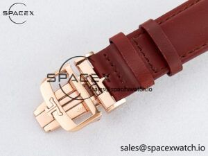 Reverso Tribute Duoface Small Seconds RG MGF Best Edition Black Dial on Red Leather Strap A854A - Image 21
