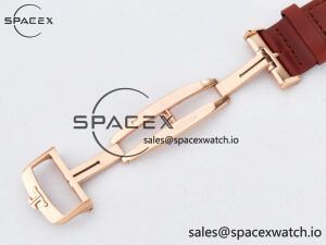 Reverso Tribute Duoface Small Seconds RG MGF Best Edition Black Dial on Red Leather Strap A854A - Image 25