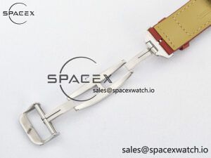 Reverso Classic Duoface Small Seconds SS MGF Best Edition White Guilloché Dial on Red Leather Strap A854A - Image 25