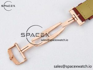 Reverso Tribute Duoface Small Seconds RG MGF Best Edition Black Dial on Red Leather Strap A854A - Image 26