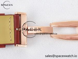 Reverso Tribute Duoface Small Seconds RG MGF Best Edition Black Dial on Red Leather Strap A854A - Image 27