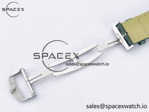 Reverso Tribute Duoface Small Seconds SS MGF Best Edition Green Dial on Green Leather Strap A854A - Image 27