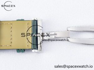 Reverso Tribute Duoface Small Seconds SS MGF Best Edition Green Dial on Green Leather Strap A854A - Image 28