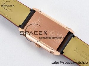Reverso Tribute Duoface Small Seconds RG MGF Best Edition Black Dial on Red Leather Strap A854A - Image 19