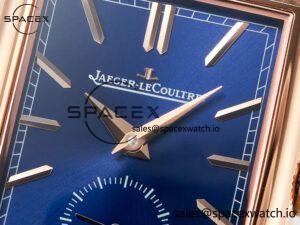 Reverso Tribute Duoface Small Seconds RG MGF Best Edition Blue Dial on Blue Leather Strap A854A - Image 13