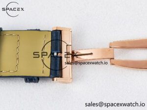 Reverso Tribute Duoface Small Seconds RG MGF Best Edition Blue Dial on Blue Leather Strap A854A - Image 27