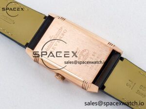 Reverso Tribute Duoface Small Seconds RG MGF Best Edition Blue Dial on Blue Leather Strap A854A - Image 19