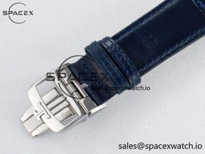 Reverso Tribute Duoface Small Seconds SS MGF Best Edition Blue Dial on Blue Leather Strap A854A - Image 21