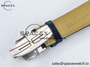 Reverso Tribute Duoface Small Seconds SS MGF Best Edition Blue Dial on Blue Leather Strap A854A - Image 22