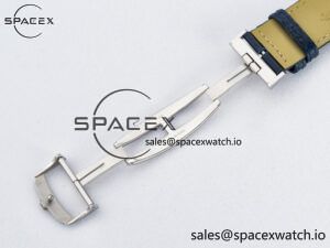 Reverso Tribute Duoface Small Seconds SS MGF Best Edition Blue Dial on Blue Leather Strap A854A - Image 26
