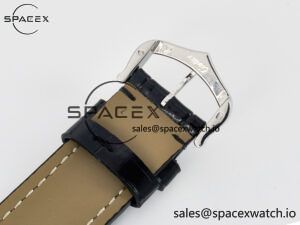 Santos Dumont 31.4mm IWSF Best Edition Silver Dial on Black Leather Strap Quartz - Image 21