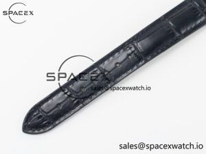 Santos Dumont 27.5mm IWSF Best Edition Silver Dial on Black Leather Strap Quartz - Image 15