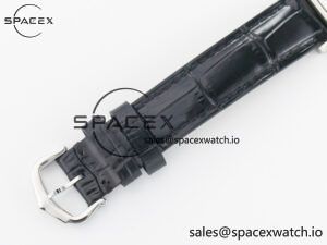 Santos Dumont 27.5mm IWSF Best Edition Silver Dial on Black Leather Strap Quartz - Image 16