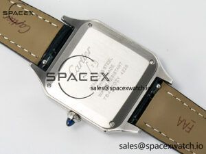 Santos Dumont 31.4mm IWSF Best Edition Silver Dial on Black Leather Strap Quartz - Image 14
