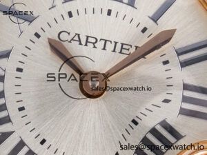 Ballon Blanc De Cartier 30mm RG DRF 1:1 Best Edition Silvered Texture Dial on Green Leather Strap Ronda Quartz - Image 9