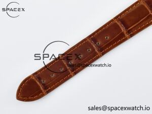 Tank Must Large YG 33.7mm DRF 1:1 Best Edition YG Dial on Brown Leather Strap Swiss Quartz - Image 16