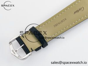 Tank Must Large SS 33.7mm DRF 1:1 Best Edition White Dial on Black Leather Strap Swiss Quartz - Image 17