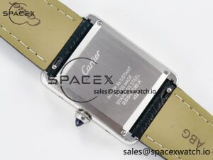 Tank Must Large SS 33.7mm DRF 1:1 Best Edition White Dial on Black Leather Strap Swiss Quartz - Image 14