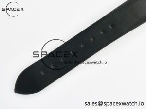 Tank Must Large SS 33.7mm DRF 1:1 Best Edition White Dial Diamonds Bezel on Black Calfskin Strap Swiss Quartz - Image 15