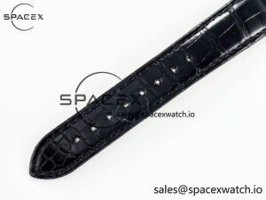 Tank Must Large SS 33.7mm DRF 1:1 Best Edition Black Dial on Black Leather Strap Swiss Quartz - Image 15