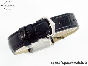 Tank Must Small SS 29mm DRF 1:1 Best Edition Black Dial on Black Leather Strap Swiss Quartz - Image 13