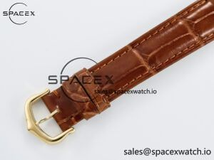 Tank Must Small YG 29mm DRF 1:1 Best Edition YG Dial on Brown Leather Strap Swiss Quartz - Image 16