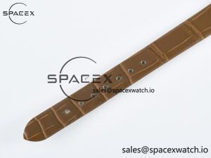 Baignoire De Cartier YG DRF 1:1 Best Edition Silver Dial on Brown Leather Strap Swiss Quartz - Image 15