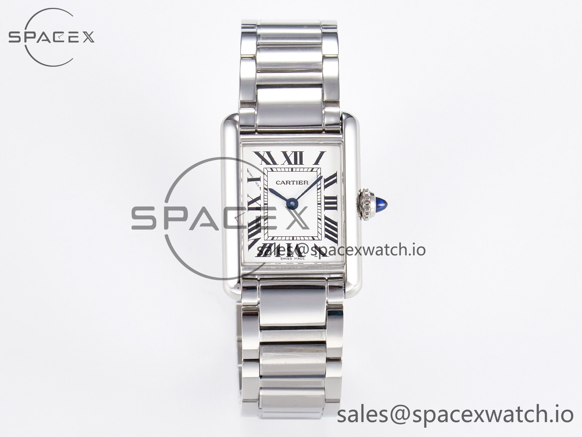 IMG_4309 拷贝 Tank Must SS 33.7mm DRF 1:1 Best Edition White Dial on SS Bracelet Jap Quartz - Image 1