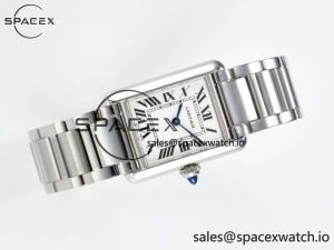 Tank Must SS 33.7mm DRF 1:1 Best Edition White Dial on SS Bracelet Jap Quartz - Image 8