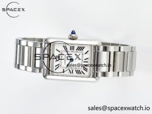 Tank Must SS 33.7mm DRF 1:1 Best Edition White Dial on SS Bracelet Jap Quartz - Image 7