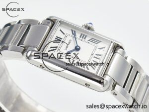 Tank Must SS 33.7mm DRF 1:1 Best Edition White Dial on SS Bracelet Jap Quartz - Image 6