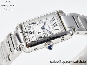 Tank Must SS 33.7mm DRF 1:1 Best Edition White Dial on SS Bracelet Jap Quartz - Image 5