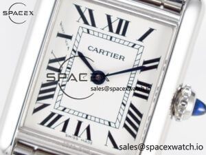 Tank Must SS 33.7mm DRF 1:1 Best Edition White Dial on SS Bracelet Jap Quartz - Image 9
