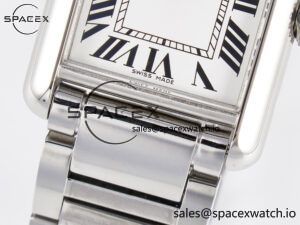 Tank Must SS 33.7mm DRF 1:1 Best Edition White Dial on SS Bracelet Jap Quartz - Image 10