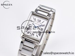 Tank Must SS 33.7mm DRF 1:1 Best Edition White Dial on SS Bracelet Jap Quartz - Image 4