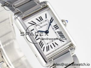 Tank Must SS 33.7mm DRF 1:1 Best Edition White Dial on SS Bracelet Jap Quartz - Image 3