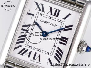 Tank Must SS 33.7mm DRF 1:1 Best Edition White Dial on SS Bracelet Jap Quartz - Image 9