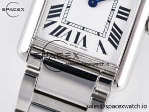 Tank Must SS 33.7mm DRF 1:1 Best Edition White Dial on SS Bracelet Jap Quartz - Image 10