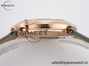 Ballon Blanc De Cartier 30mm RG DRF 1:1 Best Edition Silvered Texture Dial on Green Leather Strap Ronda Quartz - Image 13