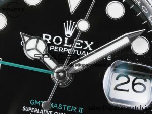GMT-Master II 126710 GRNR Black/Gray Ceramic 904L Steel ARF 1:1 Best Edition on Jubilee Strap SH3285 - Image 9