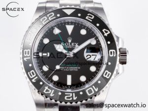 GMT-Master II 126710 GRNR Black/Gray Ceramic 904L Steel ARF 1:1 Best Edition on Oyster Strap SH3285 - Image 2