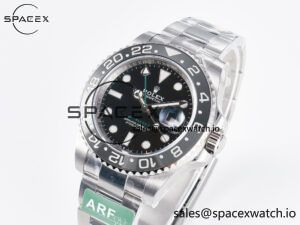 GMT-Master II 126710 GRNR Black/Gray Ceramic 904L Steel ARF 1:1 Best Edition on Oyster Strap SH3285 - Image 4
