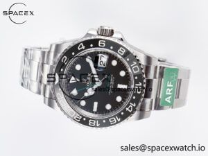 GMT-Master II 126710 GRNR Black/Gray Ceramic 904L Steel ARF 1:1 Best Edition on Oyster Strap SH3285 - Image 7