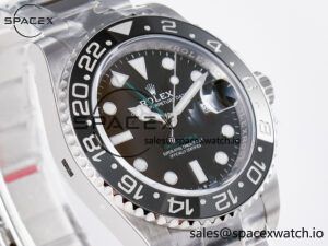 GMT-Master II 126710 GRNR Black/Gray Ceramic 904L Steel ARF 1:1 Best Edition on Oyster Strap SH3285 - Image 3